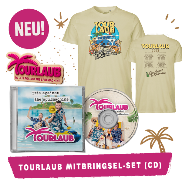TOURLAUB Mitbringsel-Set: Shirt + Magnet + CD